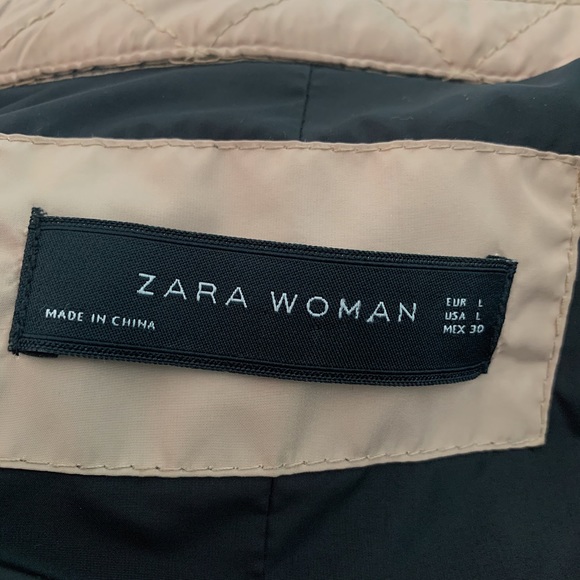 Zara Women Quilted Tan Jacket - Picture 5 of 5